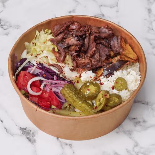 Kebab Bowl Kalbfleisch