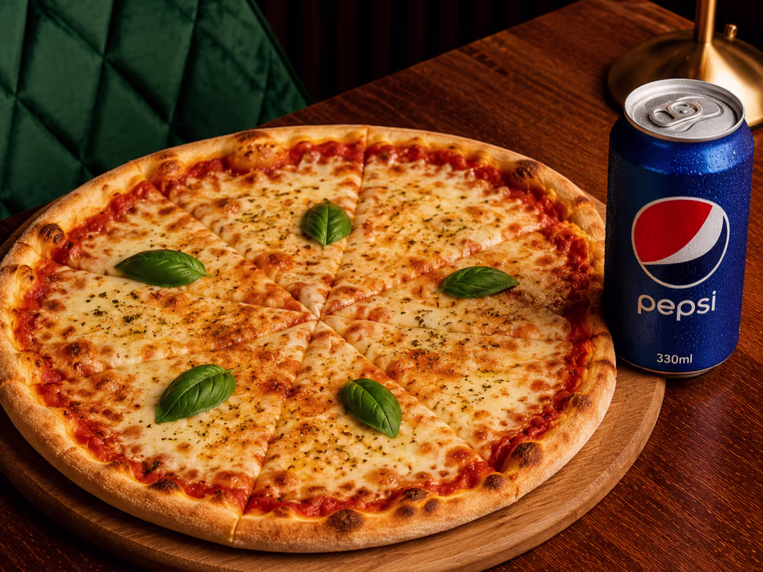 Super Combo Pizza Margherita + Pepsi