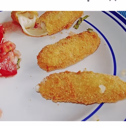 Gebackene mozzarella