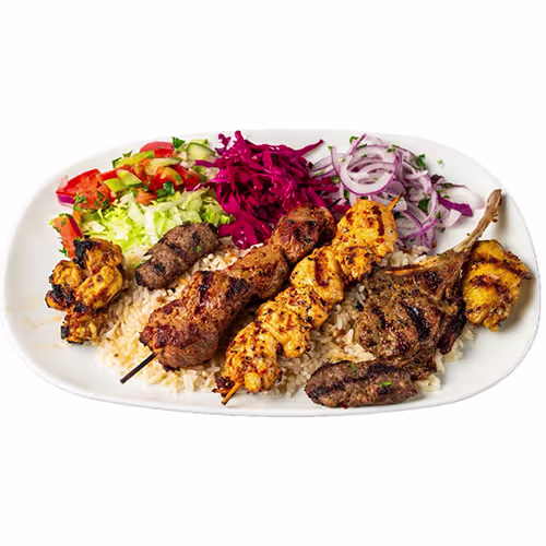 Gemischter Grillteller (für 3 Personen)