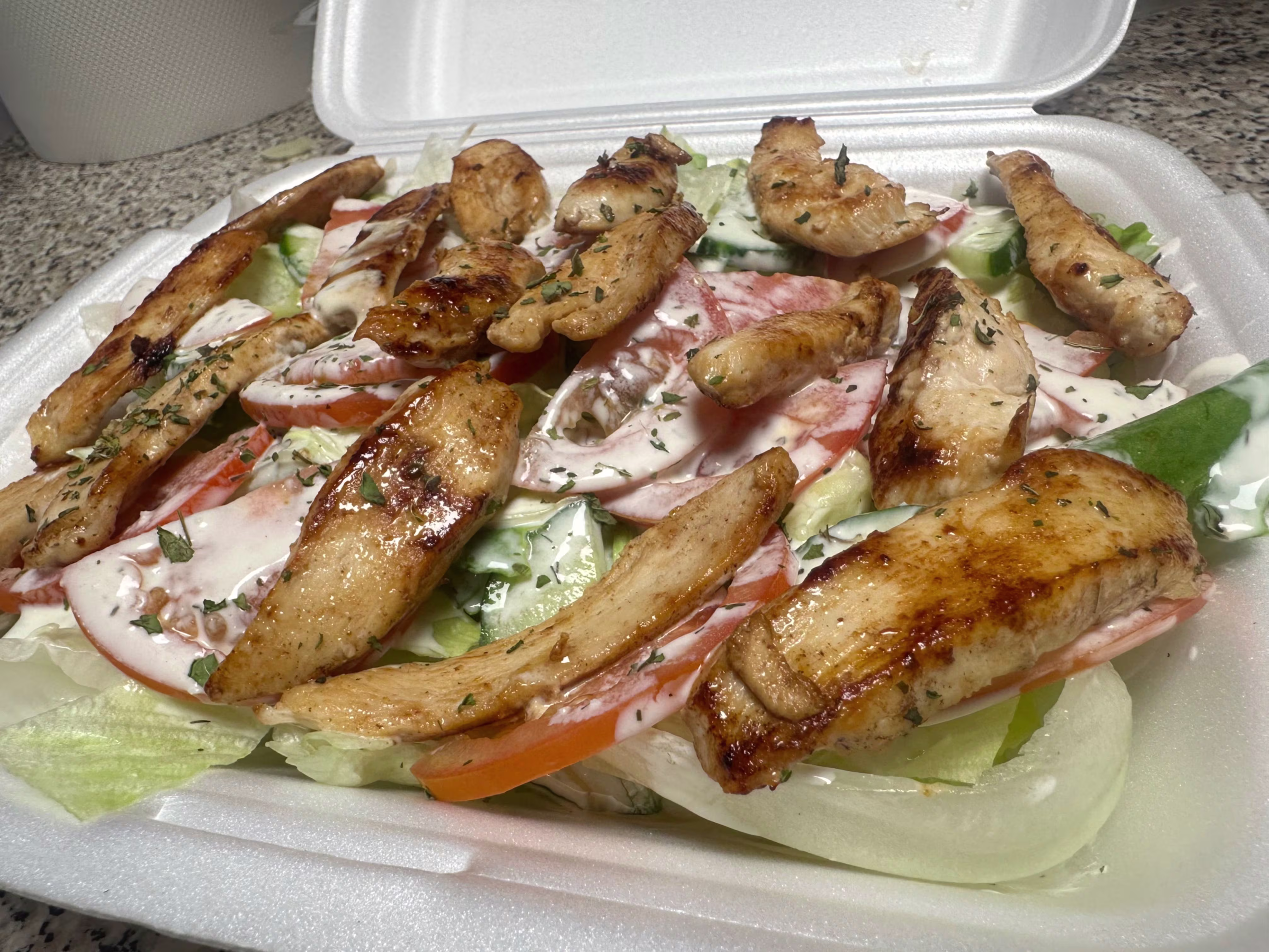 Hühnerbrust Salat