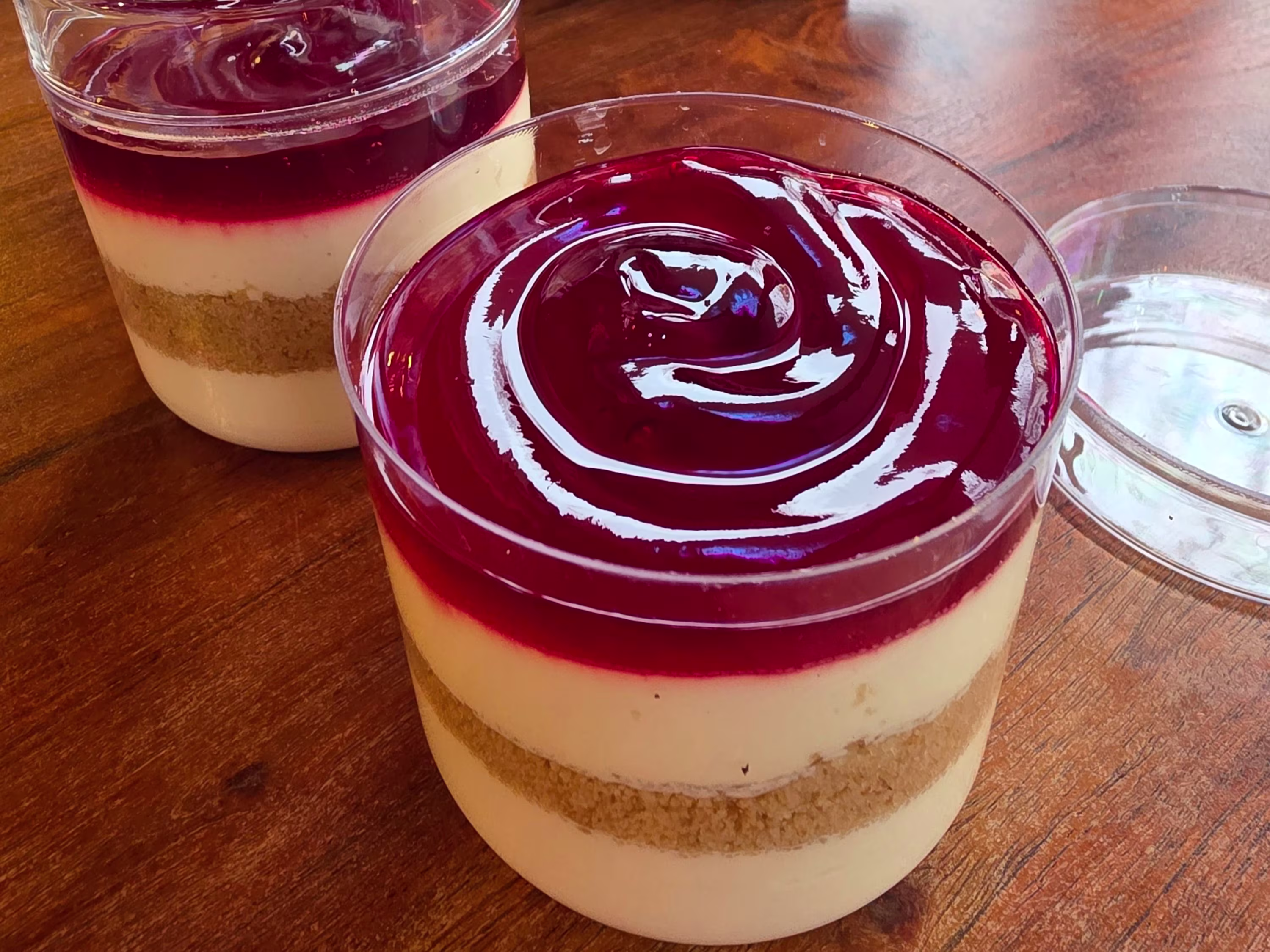 Himbeeren Cheesecake Cup