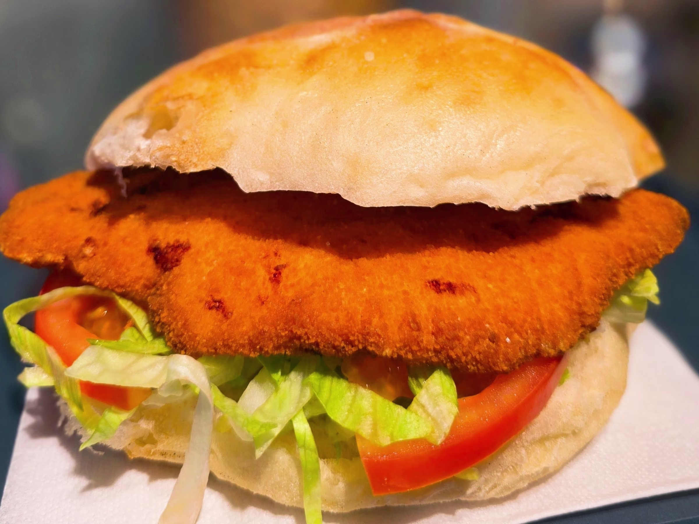 Hühnerschnitzel Sandwich