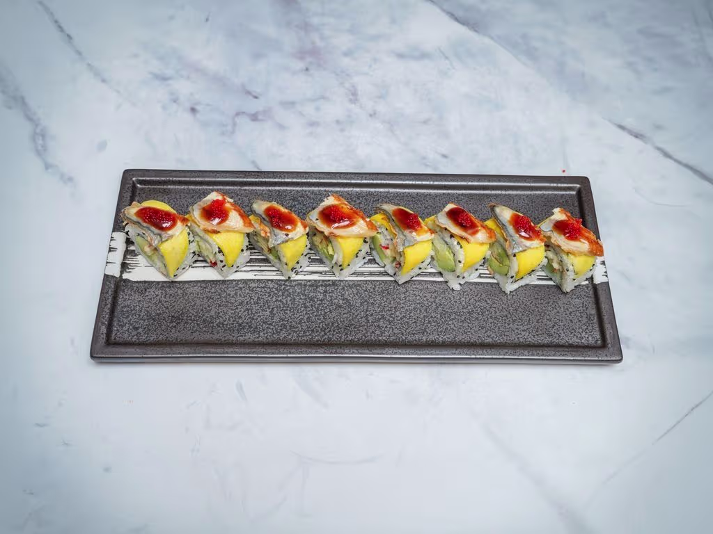 Uramaki unagi mango roll 8 stk