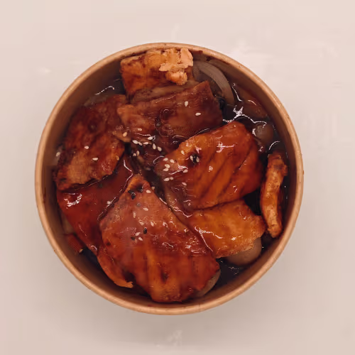 Lachs Teriyaki mit Wok Gemüse