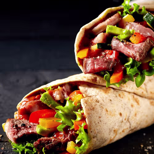 Beef Wrap Menü