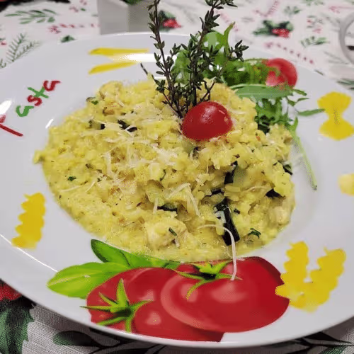 Risotto di Zucchini e Pollo