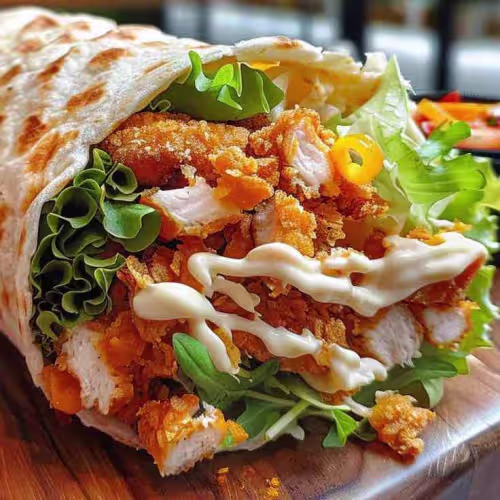 Crispy Chicken Wrap Menü