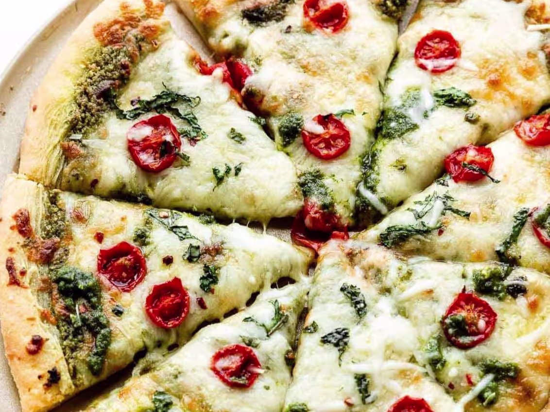Pesto pizza