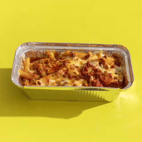 Überbackene Penne