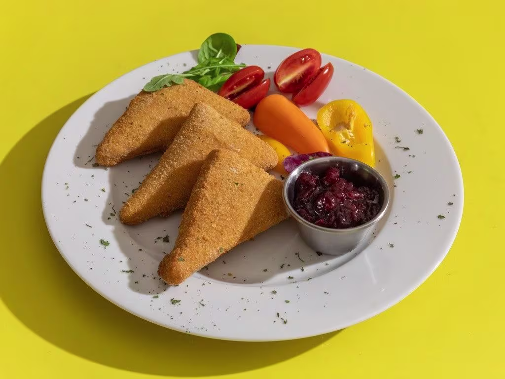 Gebackener Mozzarella