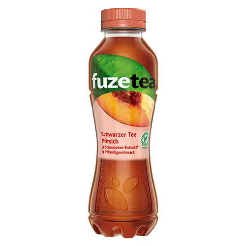 Fuzetea Schwarzer Tee Pfirsich 0,5l (EINWEG)