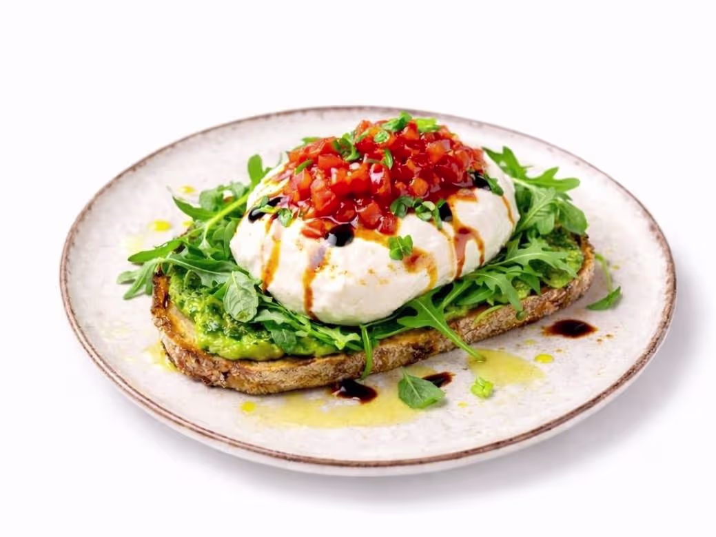 Basil Burrata Brot