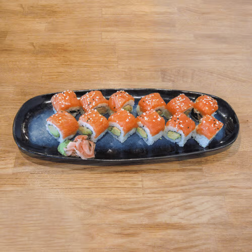 Lachs Sesam Maki (12 Stück)