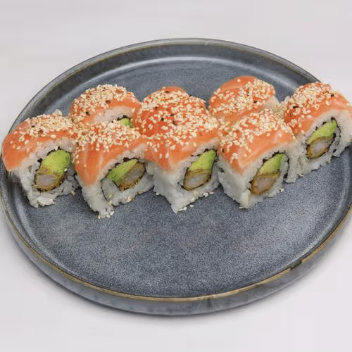 Lachs Ebi Tempura Roll (8 Stück)