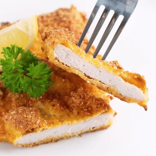 Gebackenes Putenschnitzel