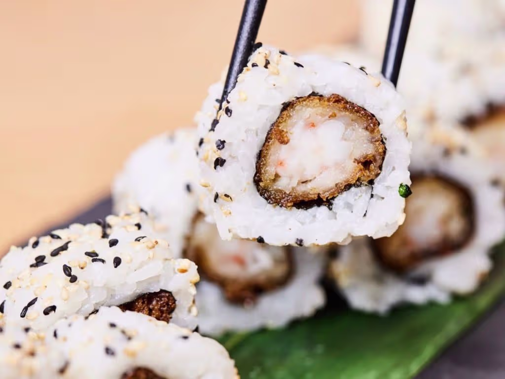 Tempura Maki (frittierte Garnelen)