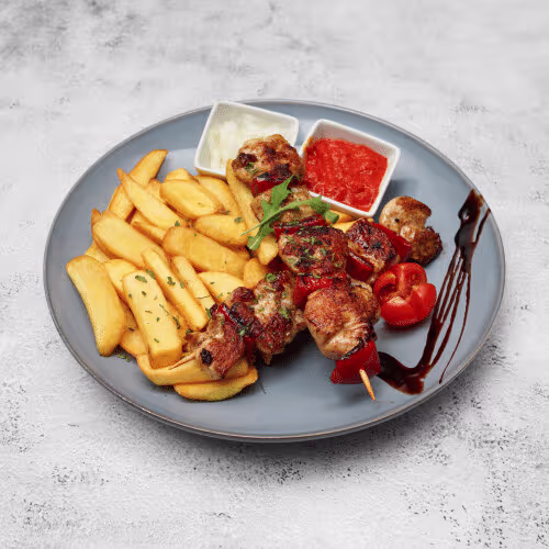 Grillspieße von Huhn