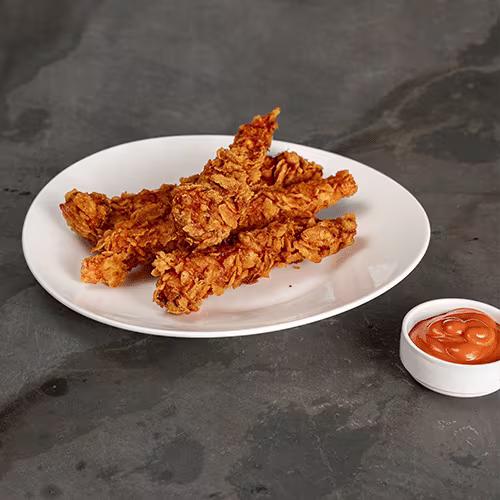 Homemade Crispy Chicken Fingers (4 Stück)
