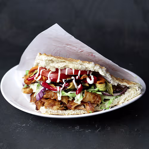 Kebap mit Grillgemüse