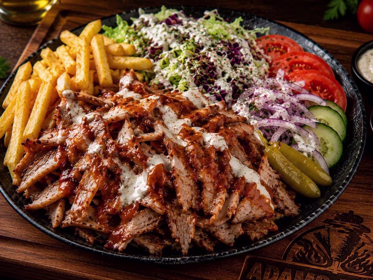 Kebab-Teller vom Huhn