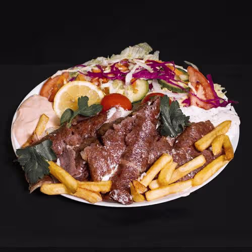 Kebab-Teller vom Kalb