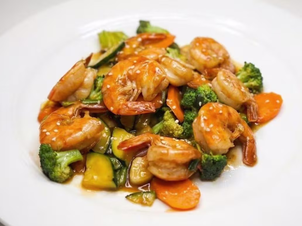 Wok Garnelen
