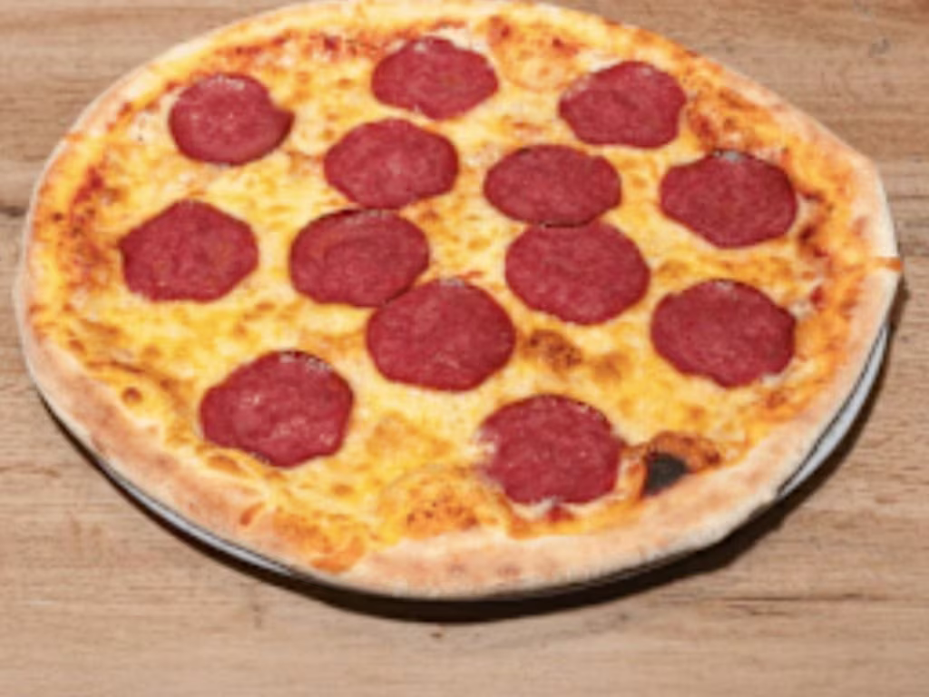 Pizza mit Putensalami 0.33cm