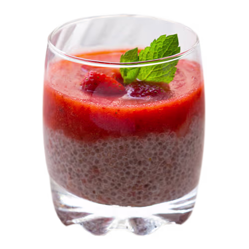 Chia Strawberry Pudding (vegan)