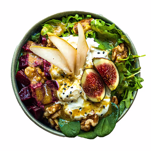 Ziegenkäse Bowl (vegetarisch)