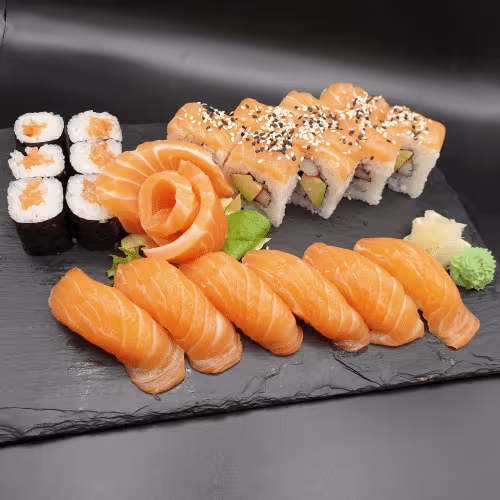 Lachs Teller