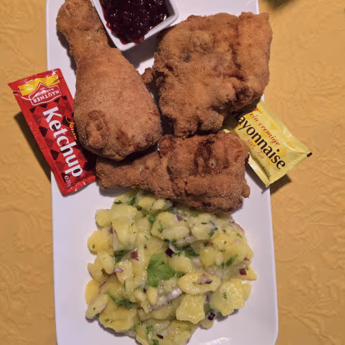 Backhendl mit Erdäpfelsalat