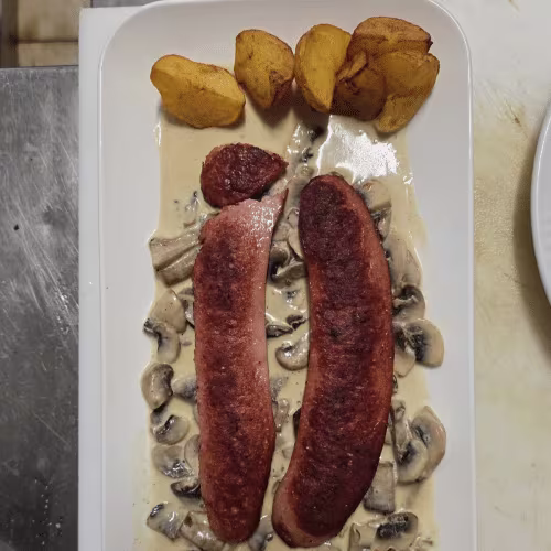 frankfurter mit champignon Soße