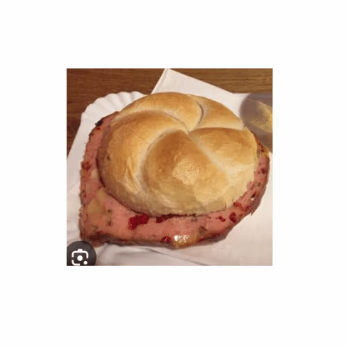 Chilli leberkäse Gebackene mit semmel