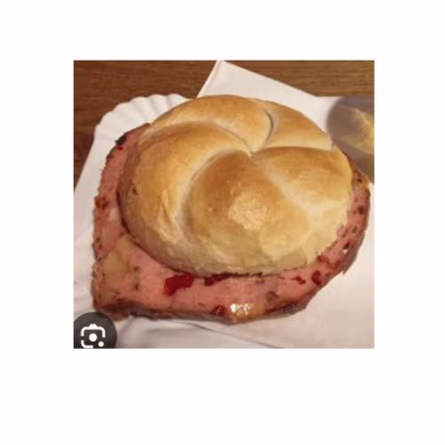 Chili Leberkäse Semmel
