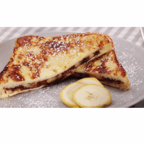 Toast mit Käse und Nutella