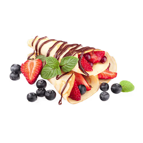 Crepe mit einer Sauce nach Wahl (glutenfrei)