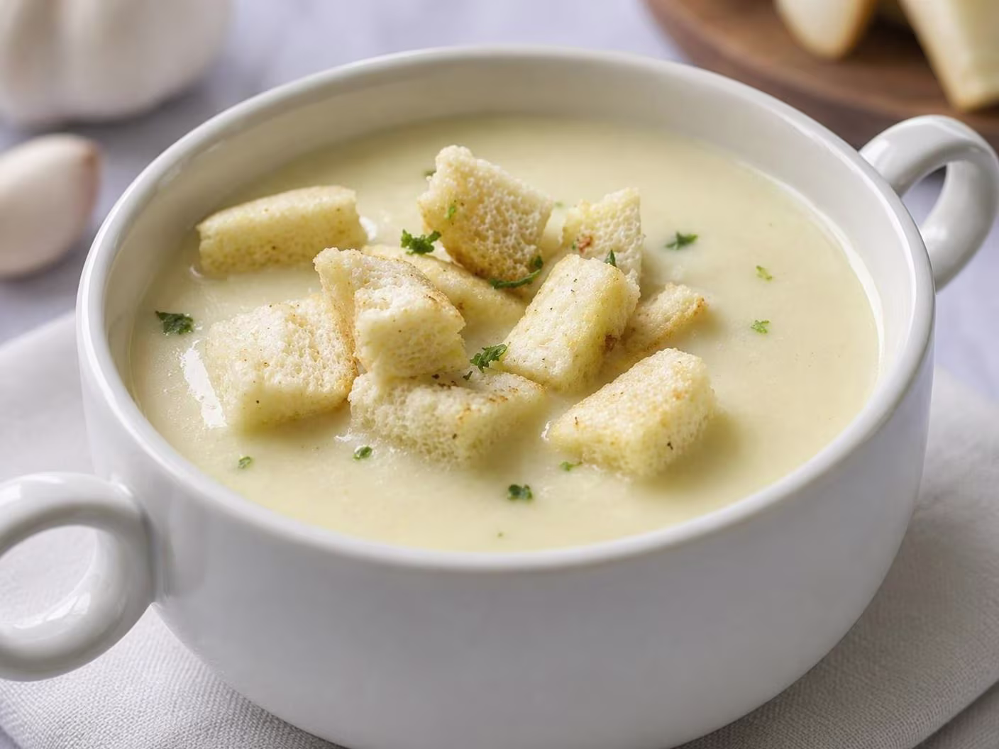 Knoblauchcremesuppe