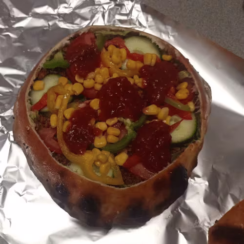 Mexikanisches Salatbrötchen
