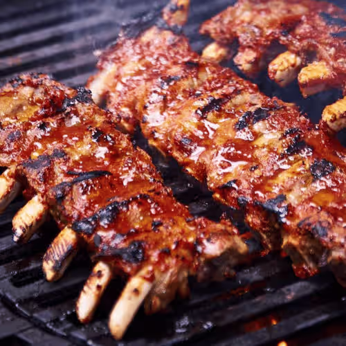 Spareribs vom Kalb mit Honig (Halal)
