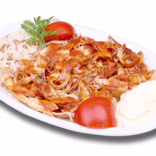 Hähnchen-Döner-İskender Teller