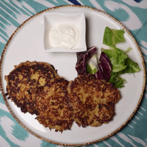 Hausgemachte Kartoffelpuffer
