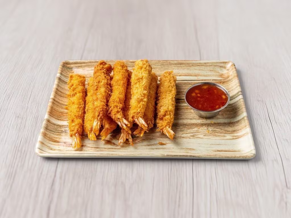 V5. Tempura-knusprige Garnelen 5 Stk.