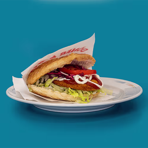 Schnitzel Sandwich vom Huhn