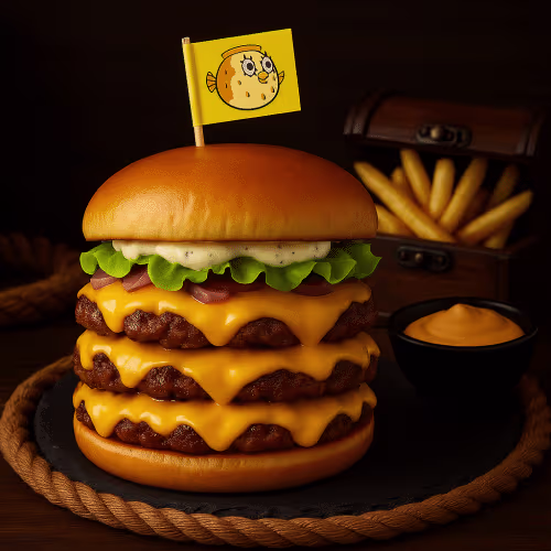 Mrs. Puff Smash Burger mit Crispy Fries Pommes