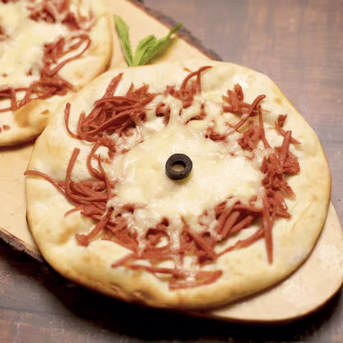 Manakish Mortadella mit Kaschkaval
