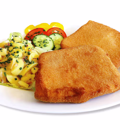 Gebackener Leberkäse
