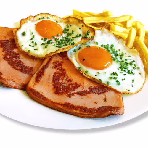 Gebratener Leberkäse