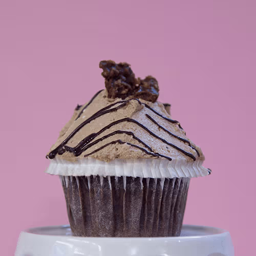Nougat-Orange Cupcake (vegan)