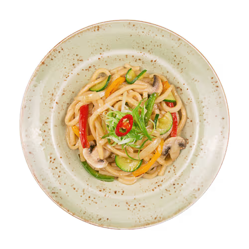 Gebratene Udon - Gemüse (pikant)